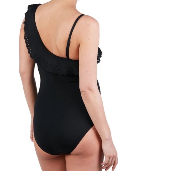 Bloom One-Shoulder One-Piece Maternity Swimsuit - Picture 2 of 9
